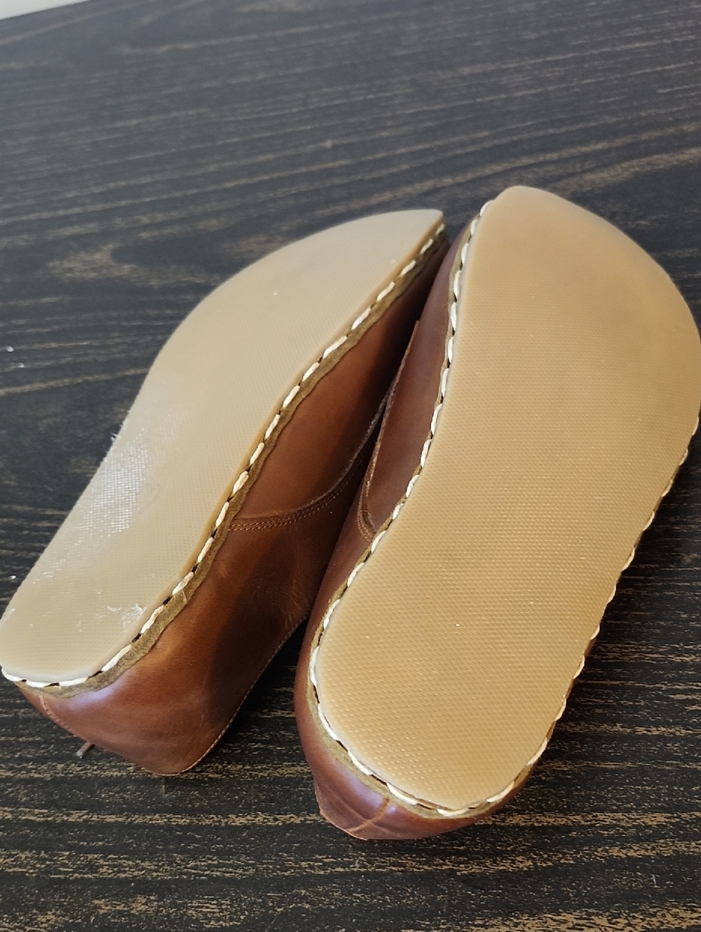 ATLANTIS Handmade Barefoot  Oxfords Leather Shoes Mens 8.5 Turkey - Picture 7 of 7
